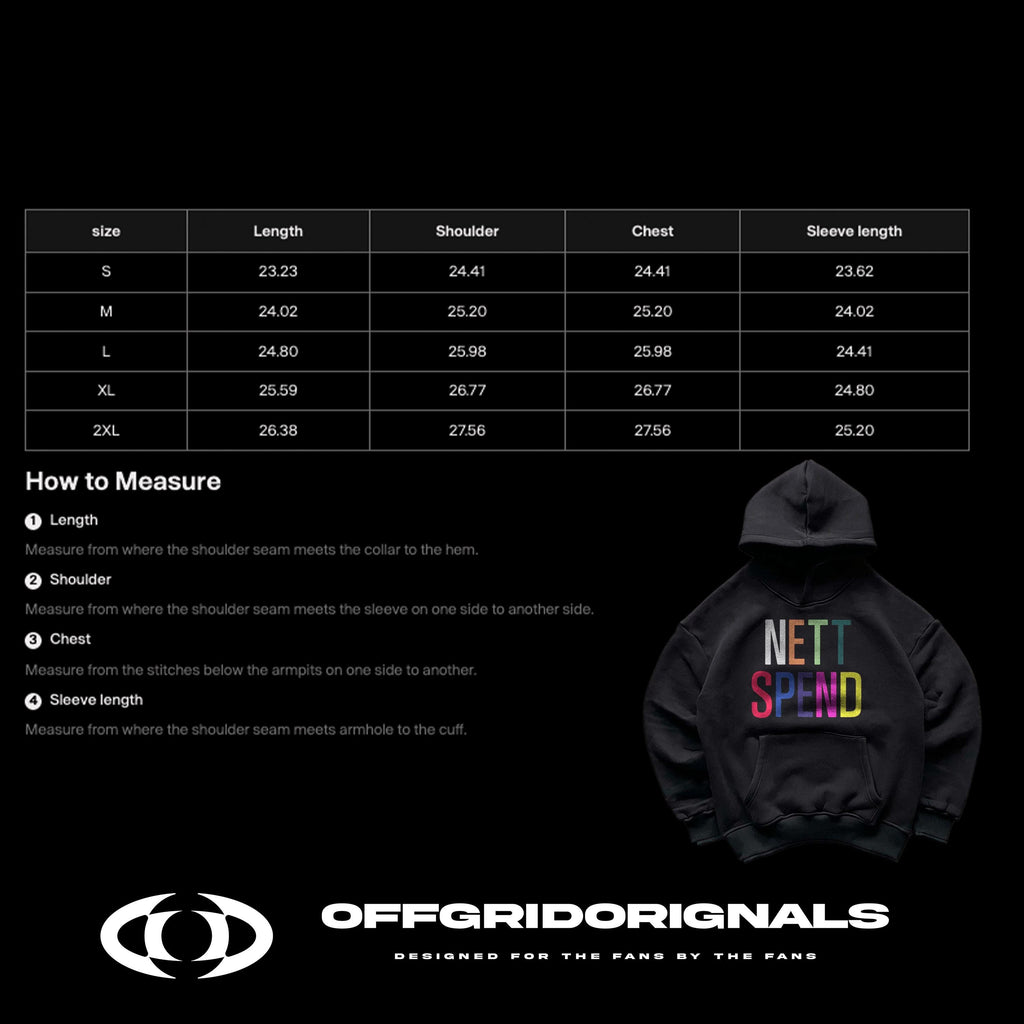 Nettspend Osamason "Rehabilitation Stunmic Rehab" | Premium Heavyweight Rainbow Hoodie