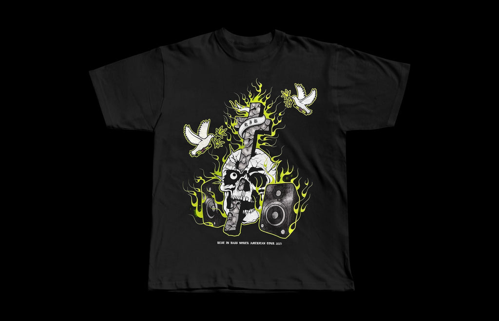 Che "Rest In Bass" | Heavyweight Black Tee