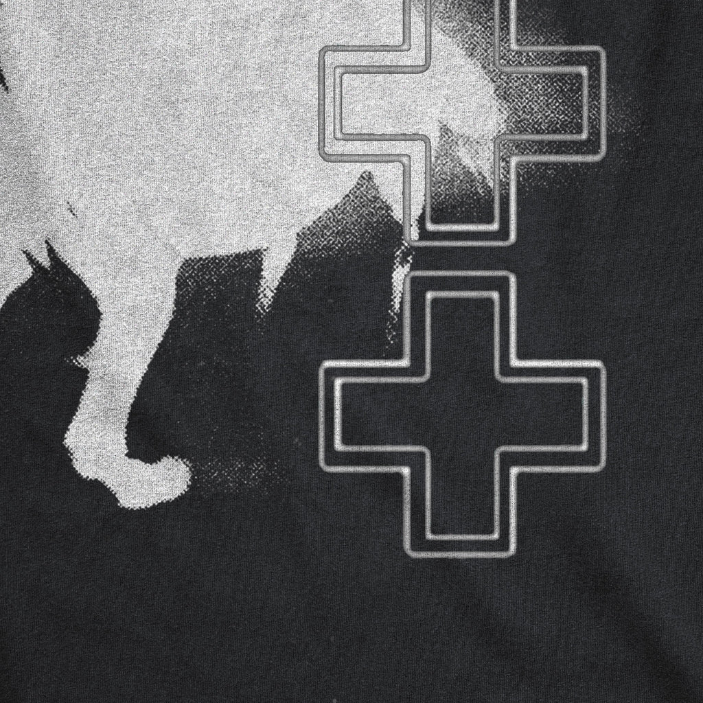 2hollis  Fleeced Boxy Hoodie | Black Heavyweight Streetwear