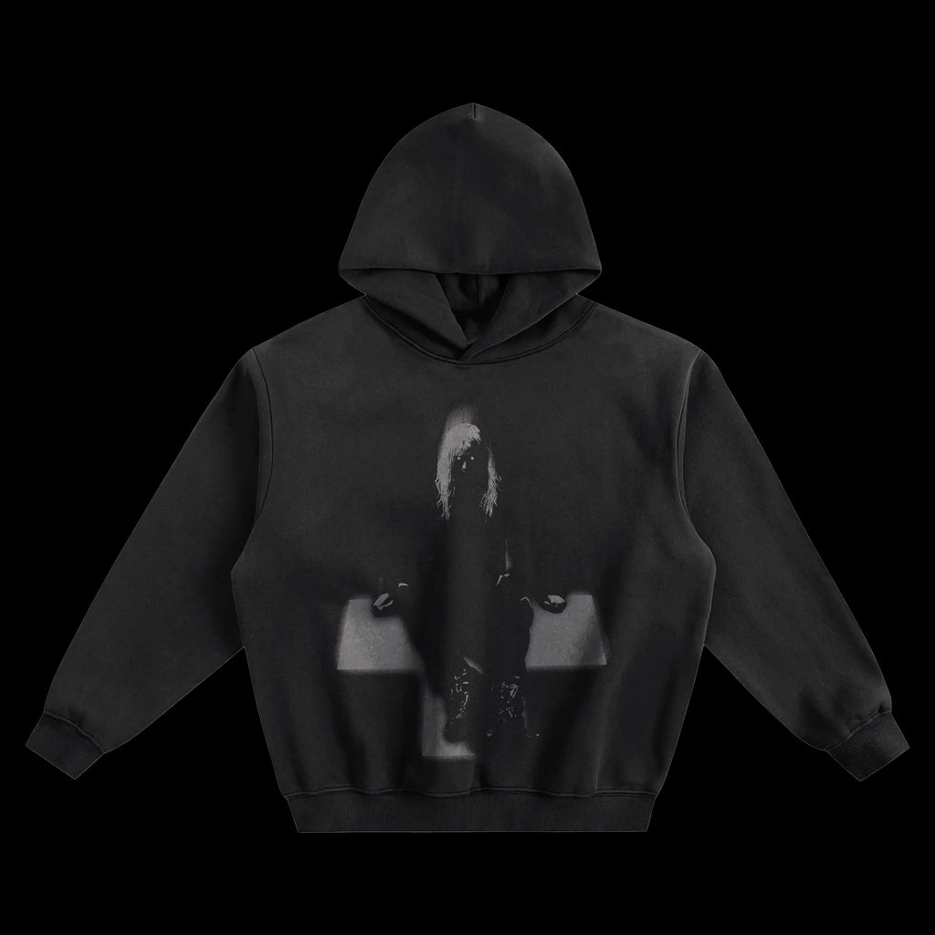 2hollis Fleeced Boxy Hoodie | Black Unisex Heavyweight