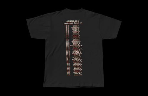 OsamaSon Skull Psykotic Tour Merch | Heavyweight Black Tee