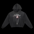 Nine Vicious For Nothing Album Hoodie: Y2K Boxy Black