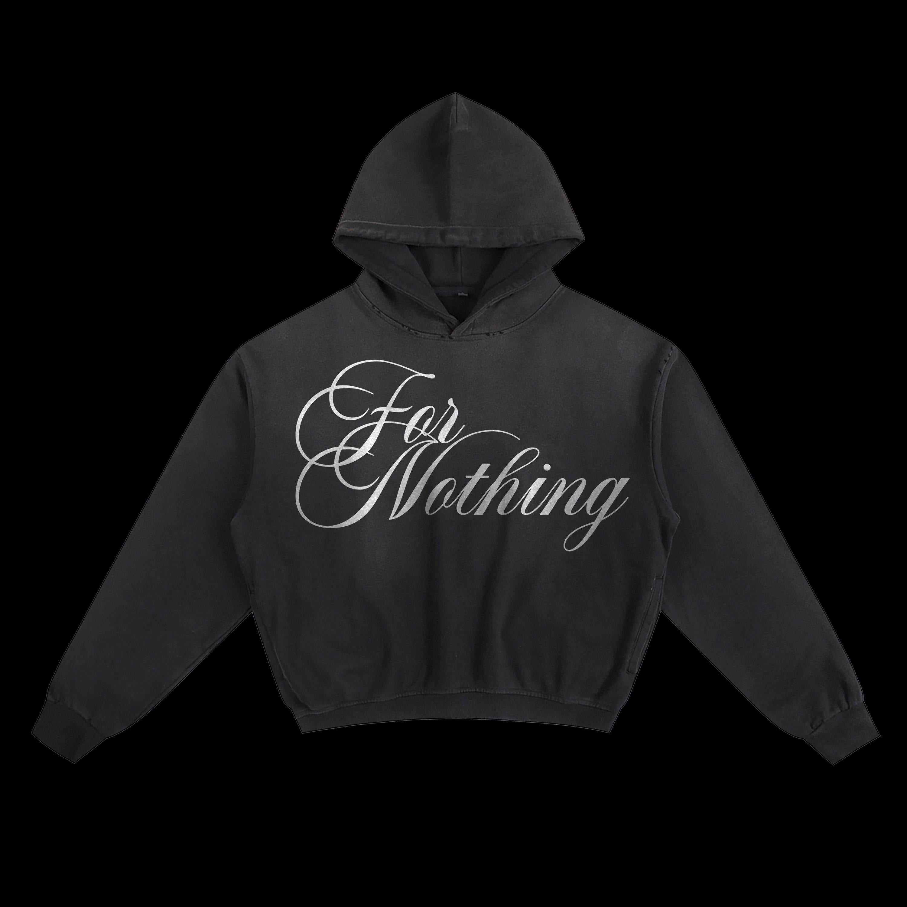 Nine Vicious Black Hoodie: Y2K Album Merch, Boxy Fit