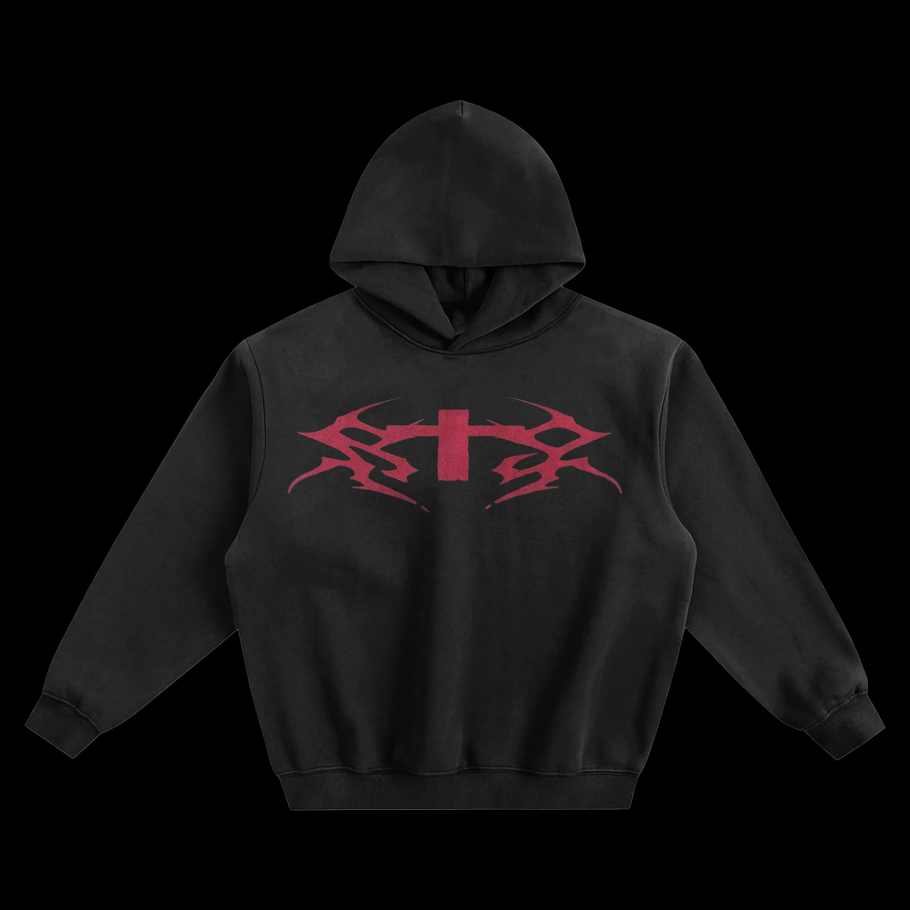 Che “Rest In Bass” Boxy Fleeced Hoodie | Black Unisex Premium